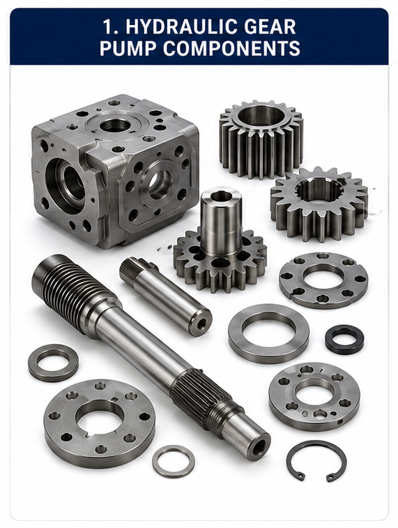 Hydraulic Gear Pump Components
